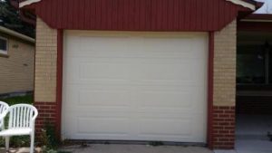 Small Non-Insulated Steel garage door